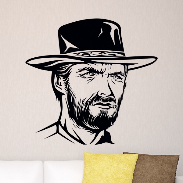 Wandtattoos: Clint Eastwood