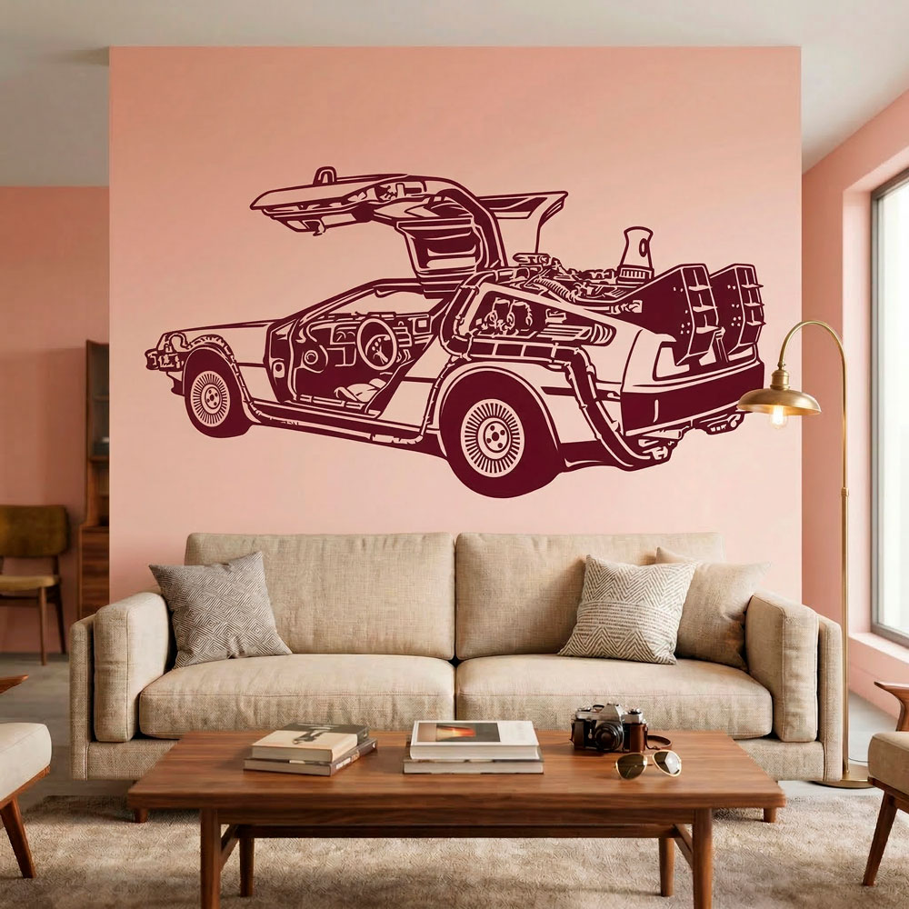 Wandtattoos: DeLorean