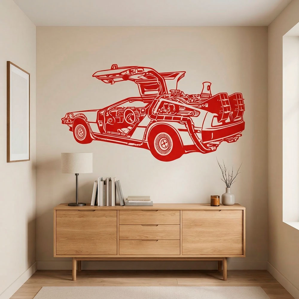 Wandtattoos: DeLorean