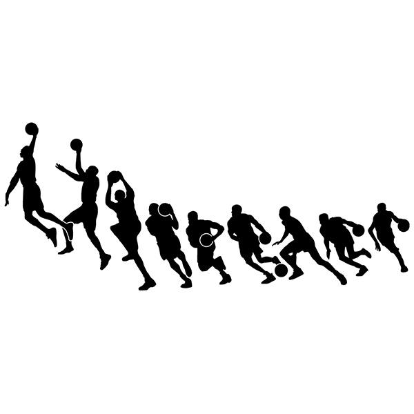 Wandtattoos: Basketball Michael Jordan Silhouetten