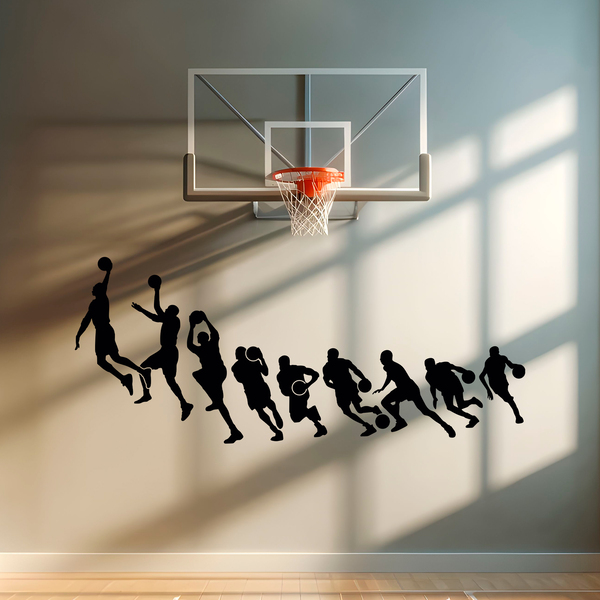 Wandtattoos: Basketball Michael Jordan Silhouetten