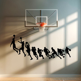 Wandtattoos: Basketball Michael Jordan Silhouetten 2