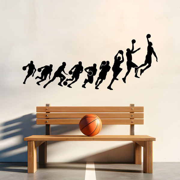 Wandtattoos: Basketball Michael Jordan Silhouetten