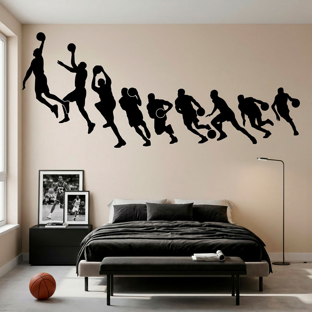 Basketball Michael Jordan Silhouetten 5