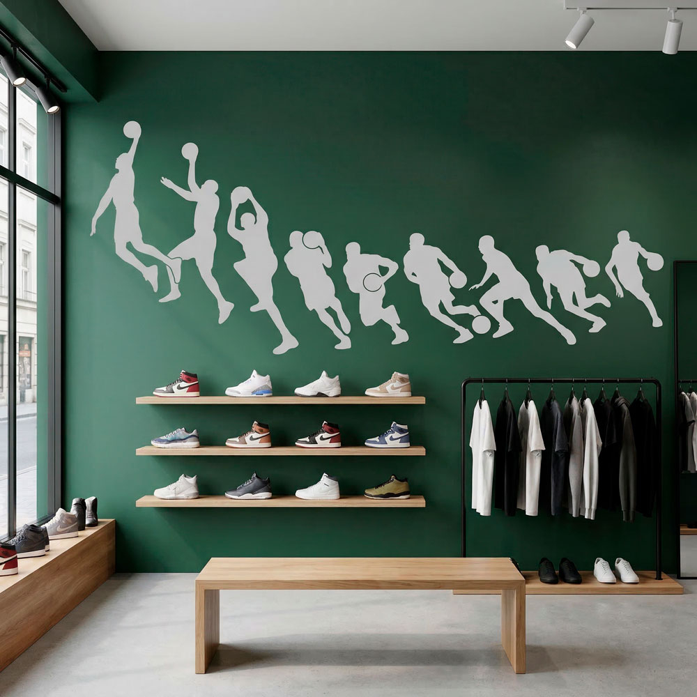 Basketball Michael Jordan Silhouetten 6