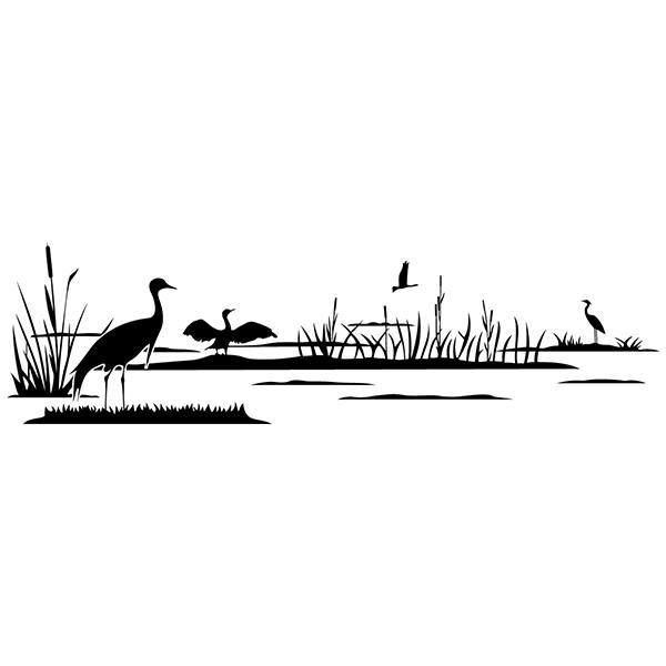 Wandtattoos: Enten auf dem See
