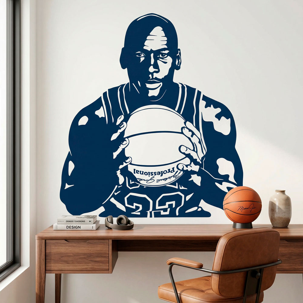 Michael Jordan mit einem ball 2