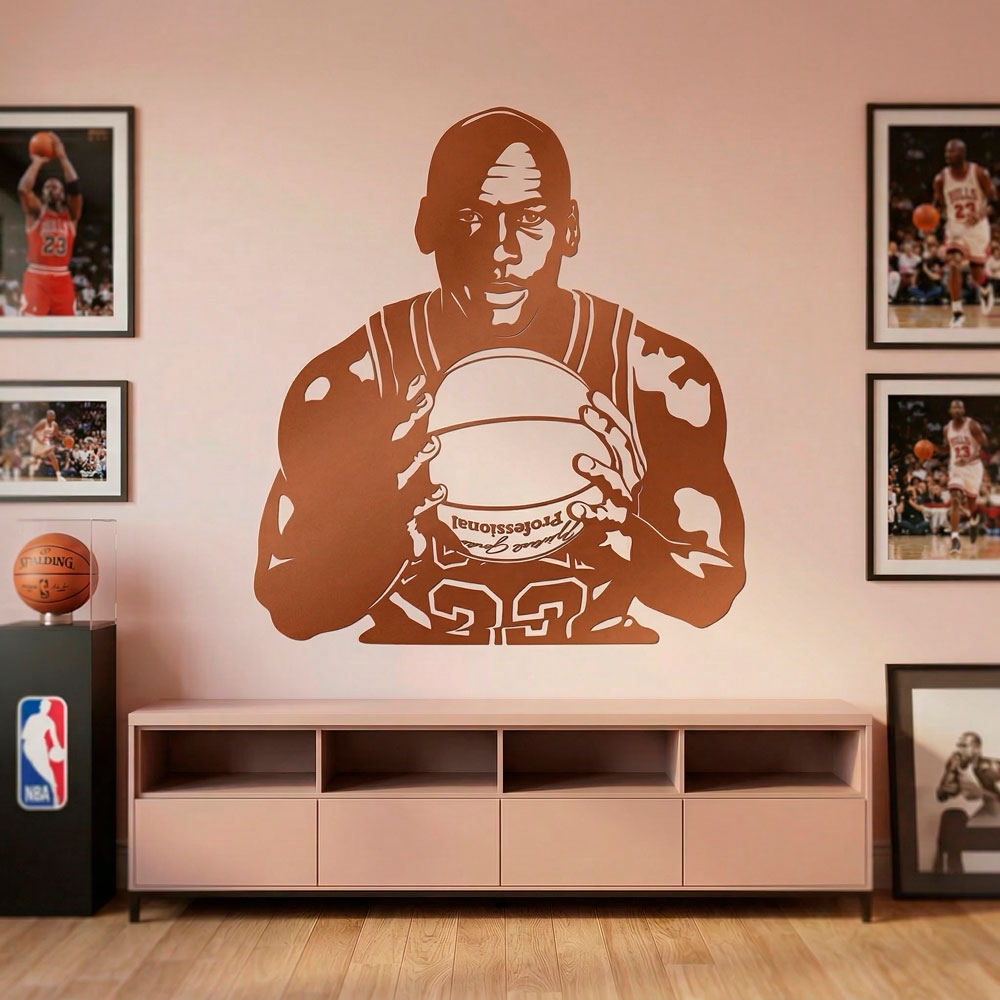 Michael Jordan mit einem ball 4