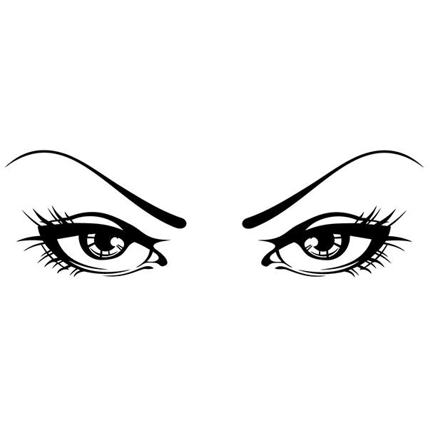 Wandtattoos: Augen der Frau