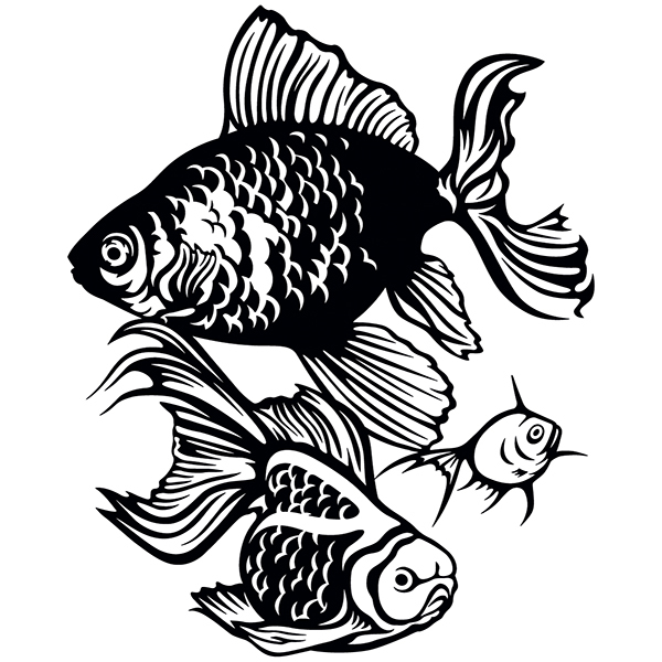 Wandtattoos: Orientalischer Fisch