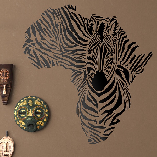 Wandtattoos: Zebra in Afrika