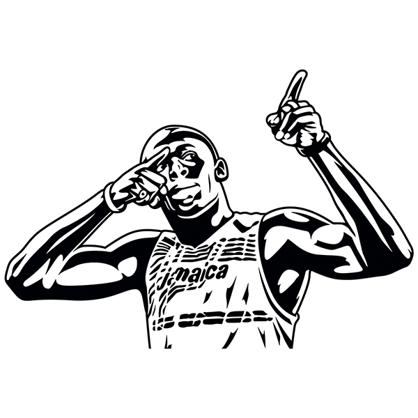 Wandtattoos: Usain Bolt