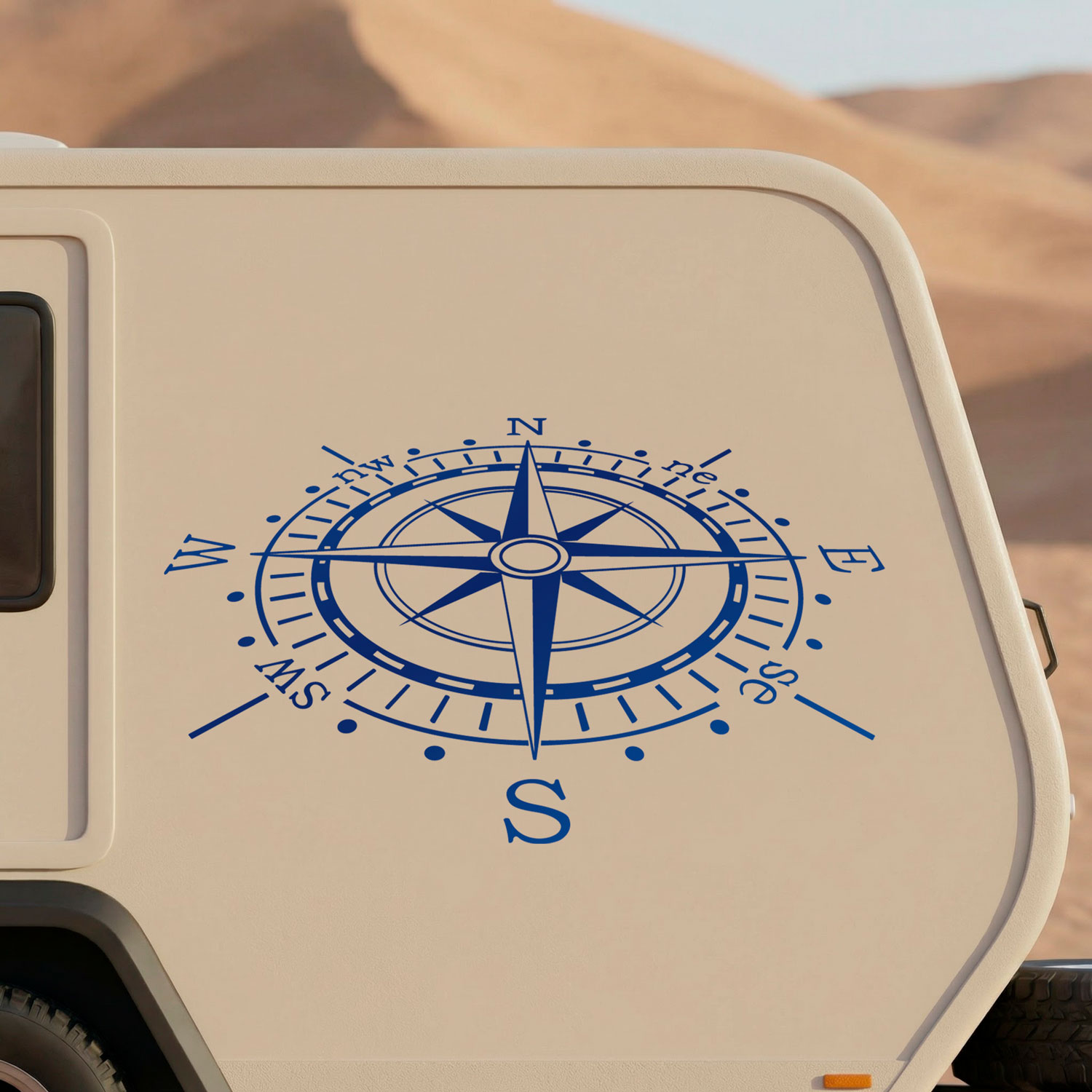 Wohnmobil aufkleber: Nautische Rose