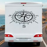 Wohnmobil aufkleber: Nautische Rose 9