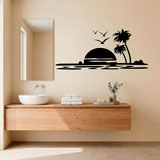 Wandtattoos: Sonnenuntergang im Paradies 3