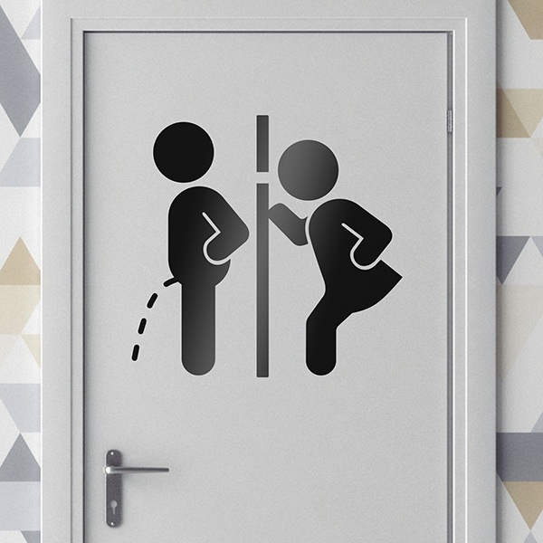 Wandtattoos: WC-Eindringling