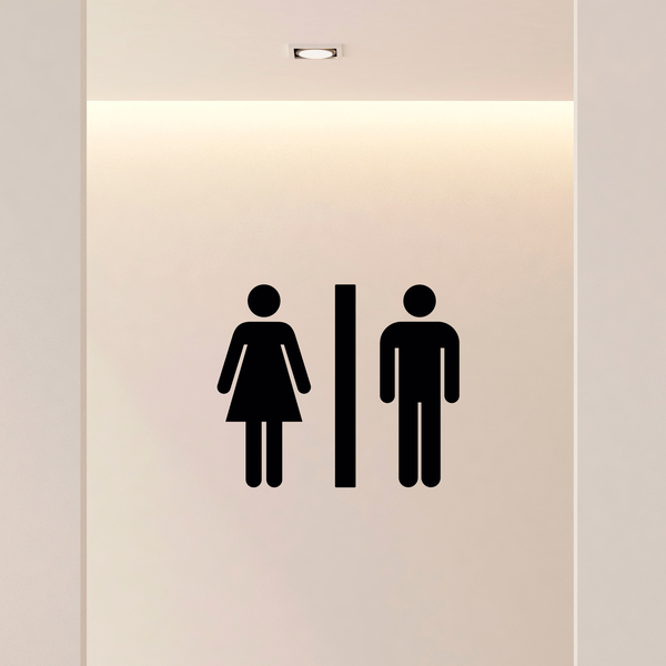 Wandtattoos: WC-Symbole