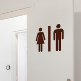 Wandtattoos: WC-Symbole 2