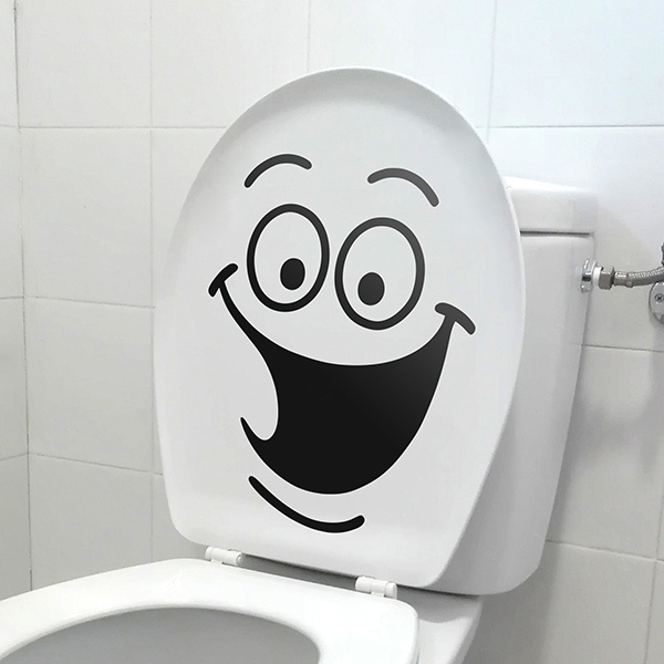 Wandtattoos: Lachen WC