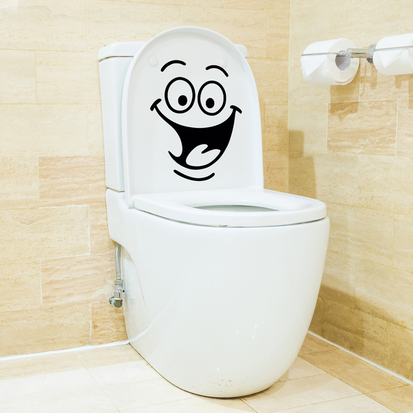 Wandtattoos: Lachen WC