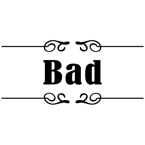 Wandtattoos: Beschilderung - Bad