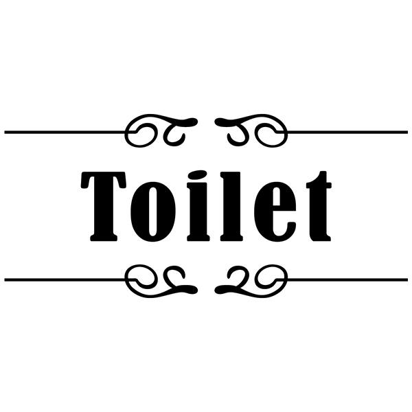 Wandtattoos: Beschilderung - Toilet