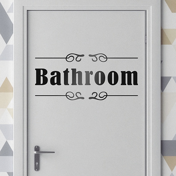 Wandtattoos: Beschilderung - Bathroom