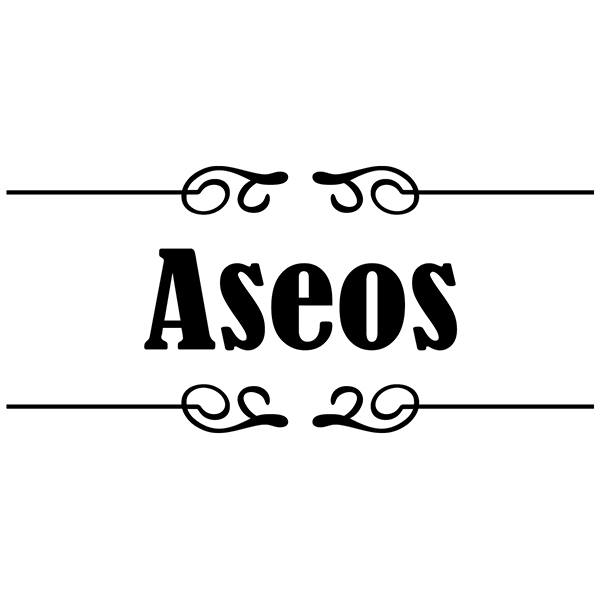 Wandtattoos: Beschilderung - Aseos