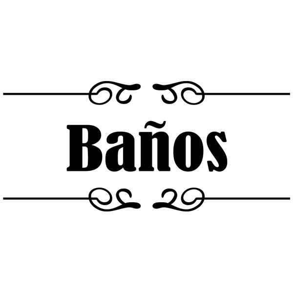 Wandtattoos: Beschilderung - Baños