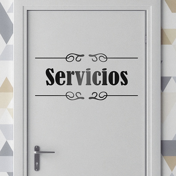 Wandtattoos: Beschilderung - Servicios