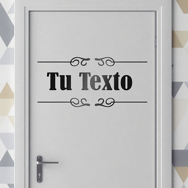 Wandtattoos: Benutzerdefinierte Tür Signage