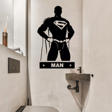 Wandtattoos: WC SuperMan 2