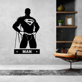 Wandtattoos: WC SuperMan 3