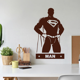 Wandtattoos: WC SuperMan 4