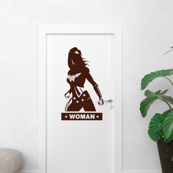 Wandtattoos: WC WonderWoman