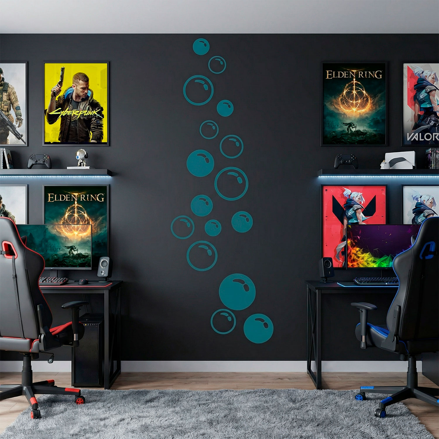 Wandtattoos: Seifenblasen