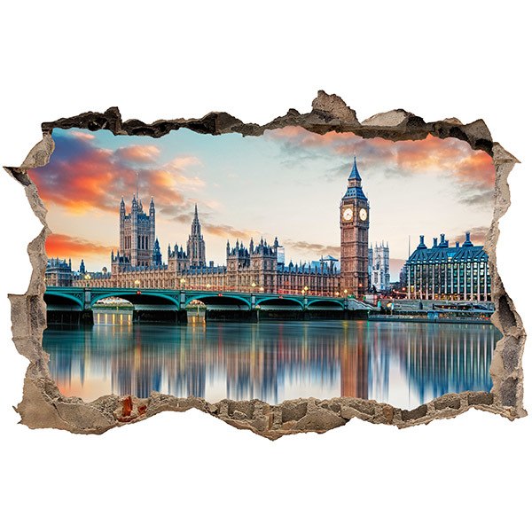 Wandtattoos: Loch London von der Themse