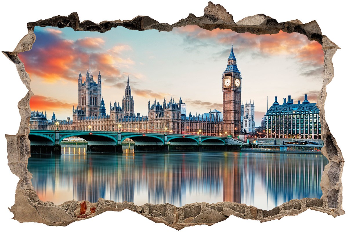 Wandtattoos: Loch London von der Themse