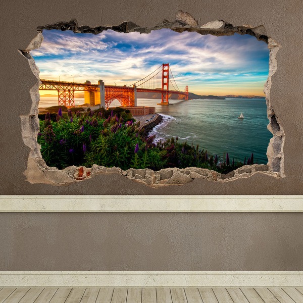 Wandtattoos: Loch Golden Gate San Francisco