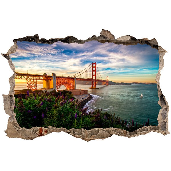 Wandtattoos: Loch Golden Gate San Francisco