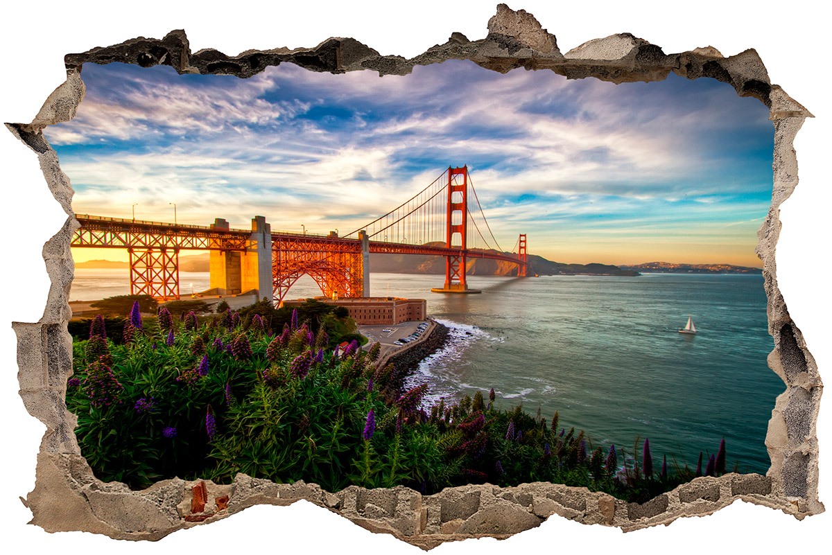 Wandtattoos: Loch Golden Gate San Francisco