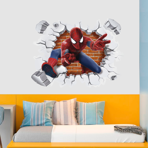 Wandtattoos: Loch in der Wand Spiderman