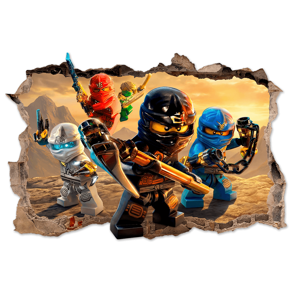 Wandtattoos: Loch Lego Ninjago