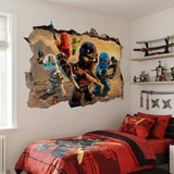 Wandtattoos: Loch Lego Ninjago 8