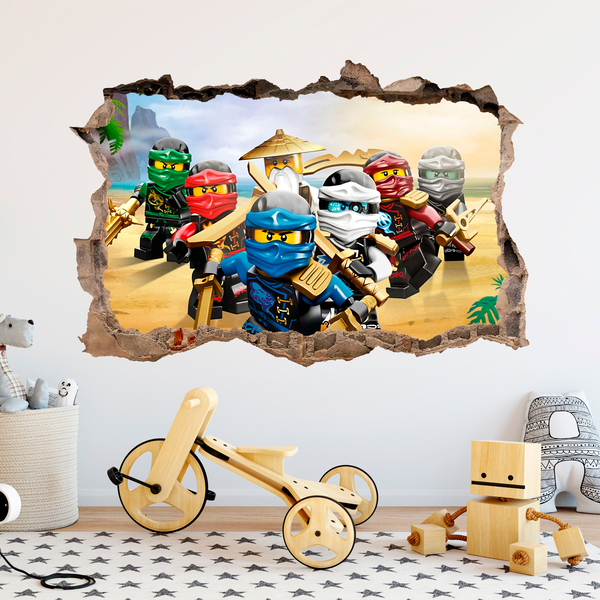 Wandtattoos: Loch Lego Team Ninjago