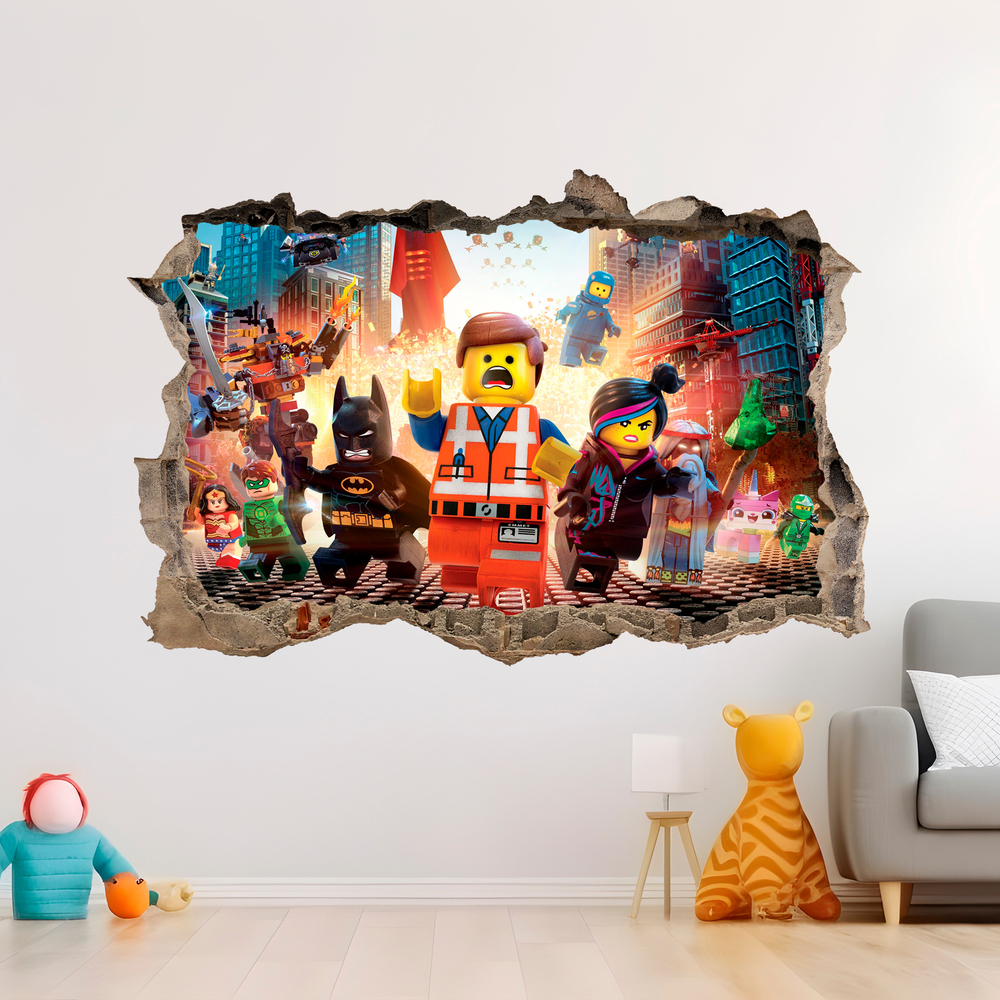 Wandtattoos: Lego, Charaktere in der Stadt