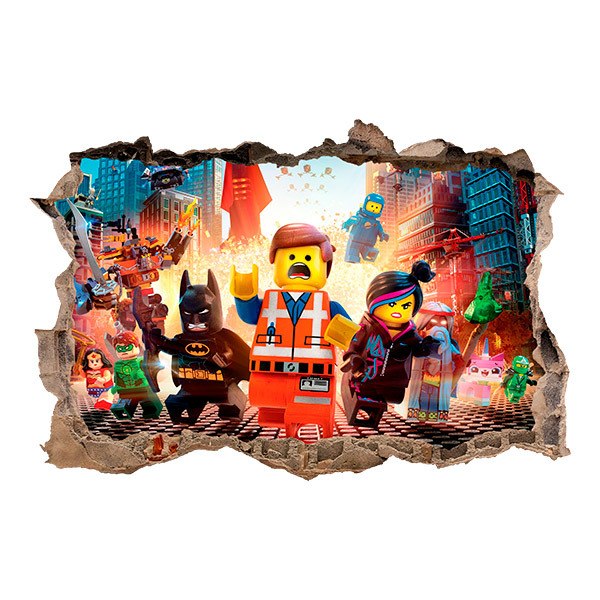 Wandtattoos: Lego, Charaktere in der Stadt