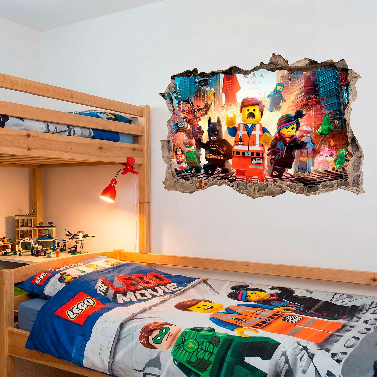 Wandtattoos: Lego, Charaktere in der Stadt