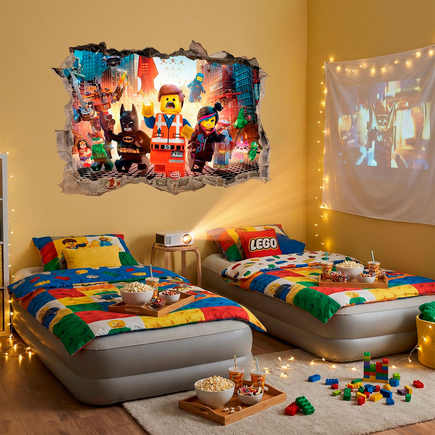 Wandtattoos: Lego, Charaktere in der Stadt