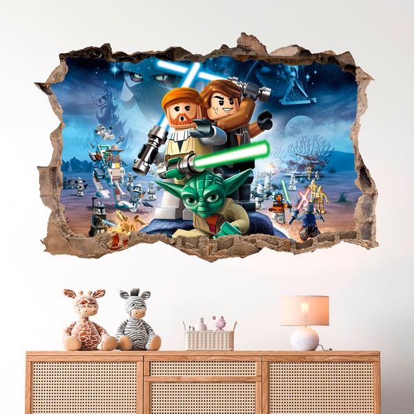 Wandtattoo kinder Lego, Star Wars Figuren | WebWandtattoo.com